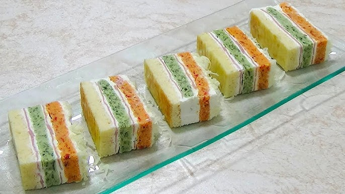 Šarena slana torta — serviranje